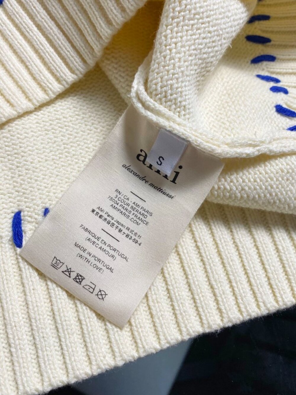 Ami Paris Heart Logo Crewneck Sweater - Picture 5 of 7
